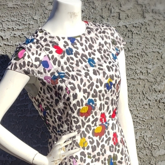 TED‎ BAKERStelaar Wilderness-print Short-sleeve Midi Dress In Cream - Picture 7 of 8